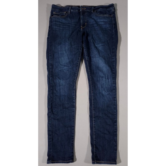 Levi's Denim - Levi's 711 Skinny‎ Jeans Womens 32 Dark Blue Denim Mid Rise 18881-0562